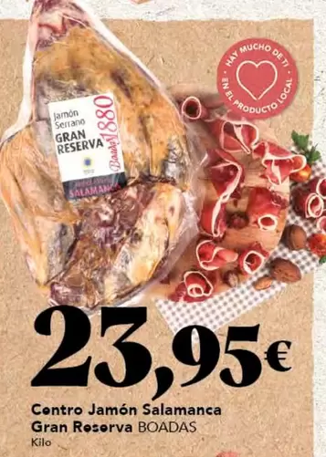 Oferta de Salamanca - Centro Jamón Gran Reserva por 23,95€ en Gadis
