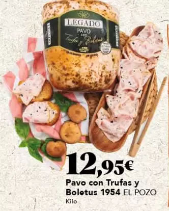 Oferta de Legado - Pavo Con Trufas Y Boletus 1954 El Pozo por 12,95€ en Gadis