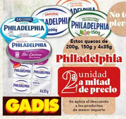 Oferta de Philadelphia - Estos Quesos De 200g en Gadis