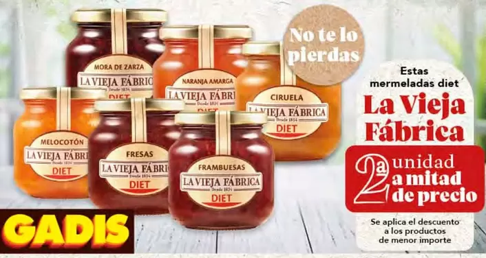 Oferta de Diet - Mermeladas en Gadis