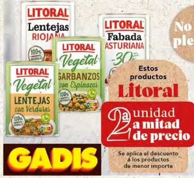 Oferta de Litoral - Lentejas A Lantejas en Gadis