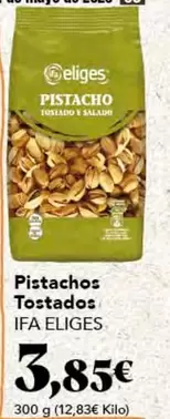 Oferta de Ifa Eliges - Pistachos Tostados por 3,85€ en Gadis