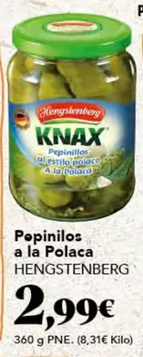 Oferta de Pepinillos A La Polaca por 2,99€ en Gadis