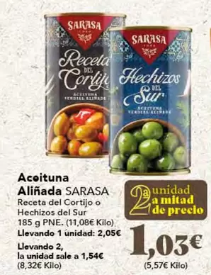 Oferta de Sarasa - Aceituna por 1,03€ en Gadis