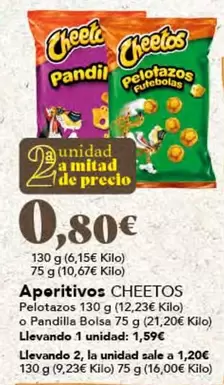 Oferta de Cheetos - Aperitivos por 0,8€ en Gadis