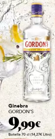 Oferta de Gordon's - Ginebra por 9,99€ en Gadis