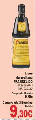 Oferta de Frangelico - Licor Devellana por 9,89€ en Makro