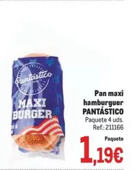 Oferta de Pantástico - Pan Maxi Hamburguer por 1,19€ en Makro
