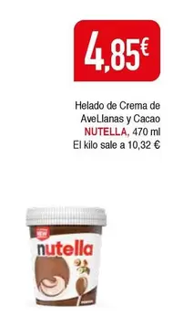 Oferta de Nutella - Helado De Crema De Avelianas Y Cacao por 4,85€ en Masymas