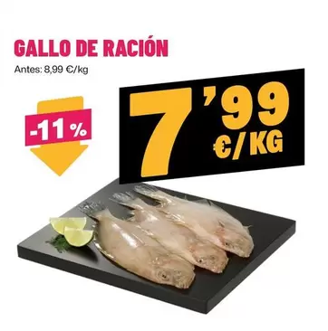Oferta de Gallo De Racion por 7,99€ en Ahorramas