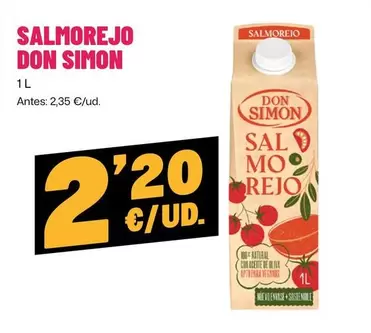 Oferta de Don Simón - Salmorejo por 2,2€ en Ahorramas