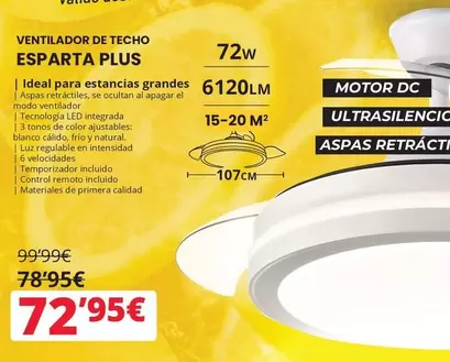 Oferta de Ventilador De Techo por 78,95€ en Dynos Informática