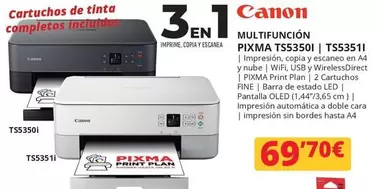 Oferta de Canon - Multifuncion Pixma TS5350i  por 69,9€ en Dynos Informática