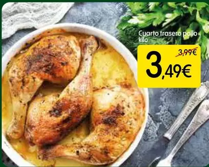 Oferta de Cuarto Trasero Pollo Kilo por 3,49€ en Dialprix