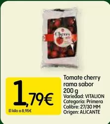 Oferta de Tomate Cherry Rama Sabor por 1,79€ en Dialprix