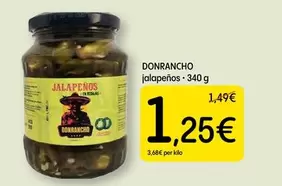 Oferta de Donrancho - Jalapeños por 1,25€ en Dialprix