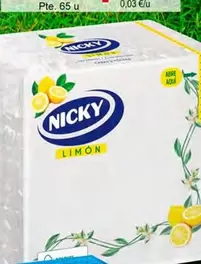 Oferta de Nicky - Panos De Mesa Limón en Plenus Supermercados