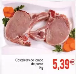 Oferta de Costeletas De Lombo De Porco por 5,39€ en Plenus Supermercados