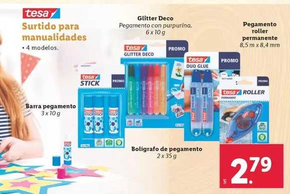 Oferta de Tesa - Surtido Para Manualidades por 2,79€ en Lidl