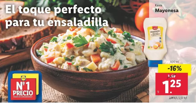Oferta de Kania - Mayonesa  por 1,25€ en Lidl
