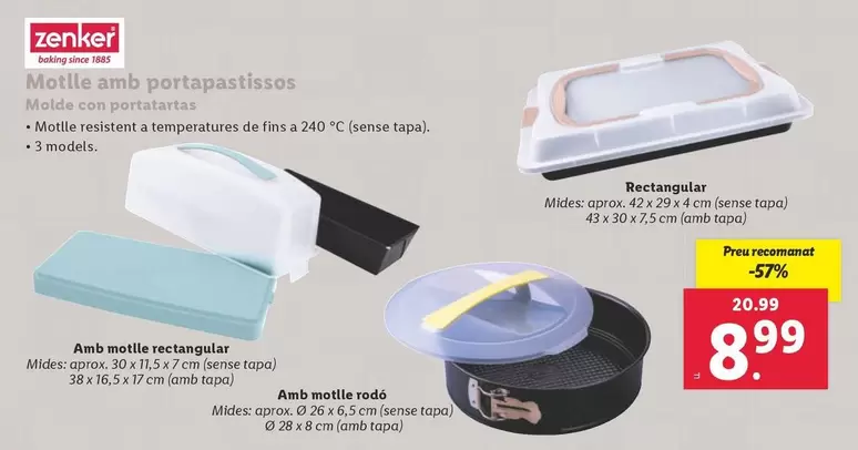 Oferta de Zenker - Molde Con Portatas por 8,99€ en Lidl