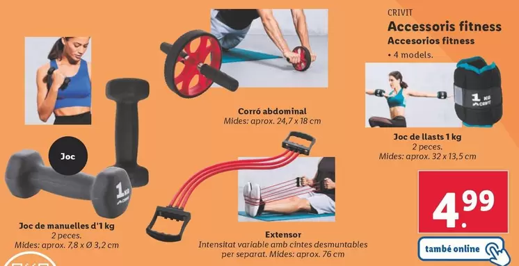 Oferta de Crivit - Accesorios Fitness por 4,99€ en Lidl
