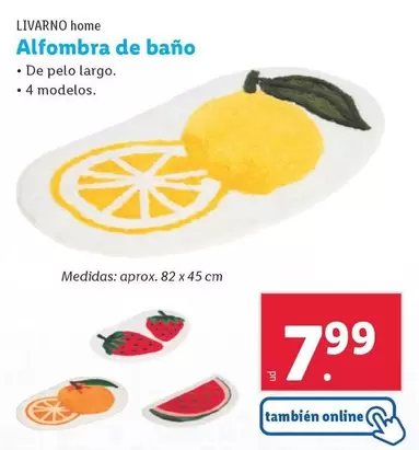 Oferta de Livarno Home - Alfombra De Bano por 7,99€ en Lidl