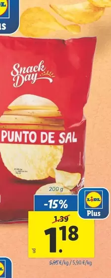Oferta de Snack Day - Al Punto De Sal  por 1,18€ en Lidl