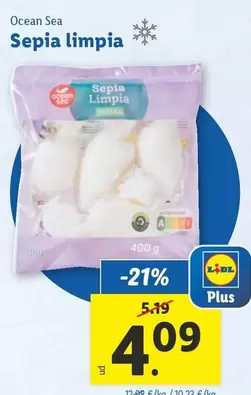 Oferta de Ocean Sea - Sepia Limpia por 4,09€ en Lidl