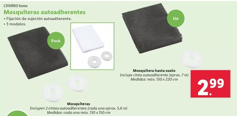 Oferta de Livarno Home - Mosquiteras Autoadherentes  por 2,99€ en Lidl