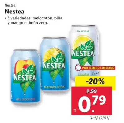 Oferta de Nestea - Nestea por 0,79€ en Lidl