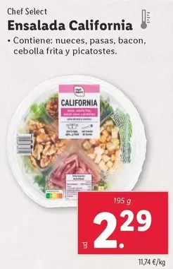 Oferta de Chef Select - Ensalada California por 2,29€ en Lidl