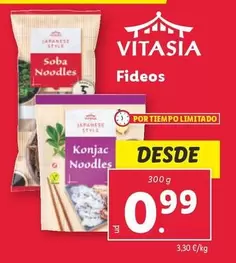 Oferta de Vitasia - Fideos por 0,99€ en Lidl