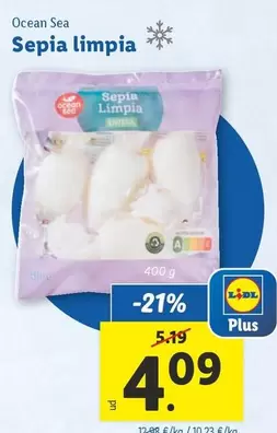 Oferta de Ocean Sea - Sepia Limpia por 4,09€ en Lidl