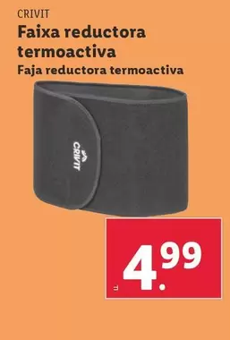 Oferta de Crivit - Faja Reductora Termoactiva por 4,99€ en Lidl