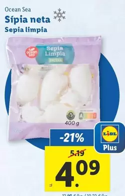Oferta de Ocean sea - Sepia Limpia por 4,09€ en Lidl