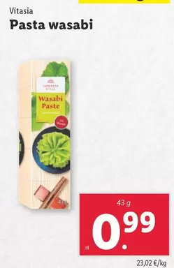 Oferta de Vitasia - Pasta Wasabi por 0,99€ en Lidl