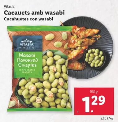 Oferta de Vitasia - Cacahuetes Con Wasabi  por 1,29€ en Lidl