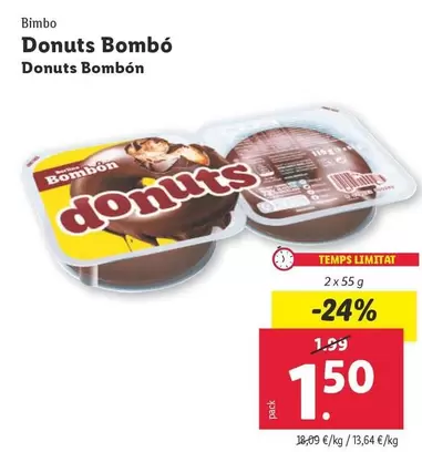 Oferta de Bimbo - Donuts Bombón  por 1,5€ en Lidl