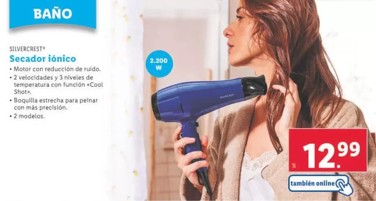 Oferta de SilverCrest - Secador Ionico por 12,99€ en Lidl