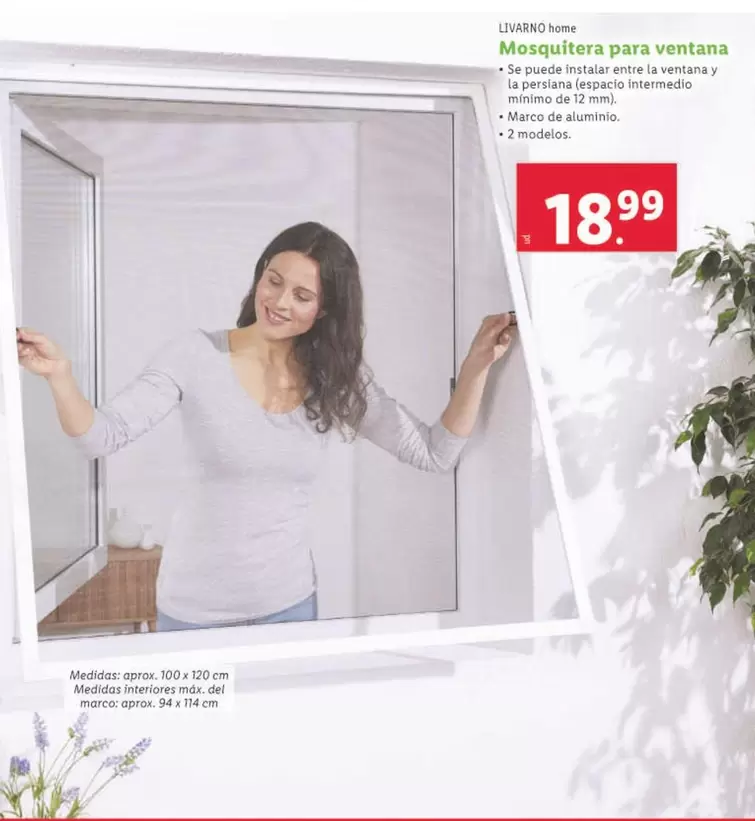 Oferta de Livarno Home - Mosquitera Para Ventana  por 18,99€ en Lidl