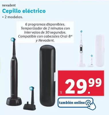 Oferta de Nevadent - Cepillo Eléctrico por 29,99€ en Lidl