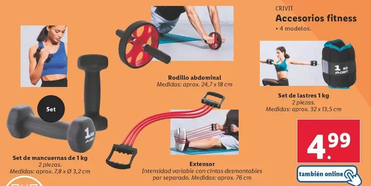 Oferta de Crivit - Accesorios Fitness por 4,99€ en Lidl