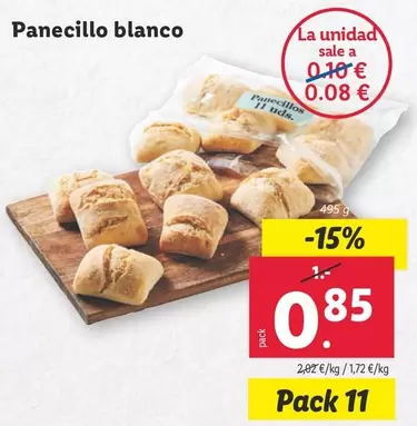 Oferta de Panecillo Blanco por 0,85€ en Lidl