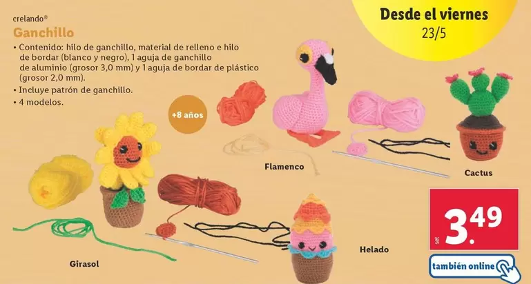 Oferta de Crelando - Ganchillo por 3,49€ en Lidl