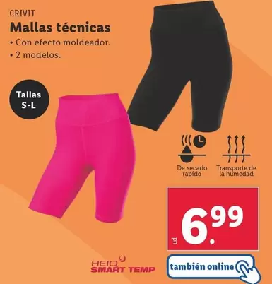 Oferta de Crivit - Mallas Tecnicas por 6,99€ en Lidl