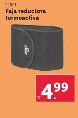 Oferta de Crivit - Faja Reductora Termoactiva por 4,99€ en Lidl