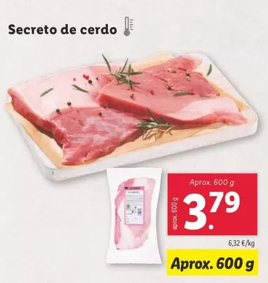 Oferta de Secreto De Cerdo por 3,79€ en Lidl