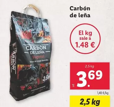 Oferta de Carbon De Leña por 3,69€ en Lidl