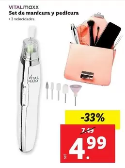 Oferta de Vital Maxx - Set De Manicura Y Pedicura por 4,99€ en FACTORI discount